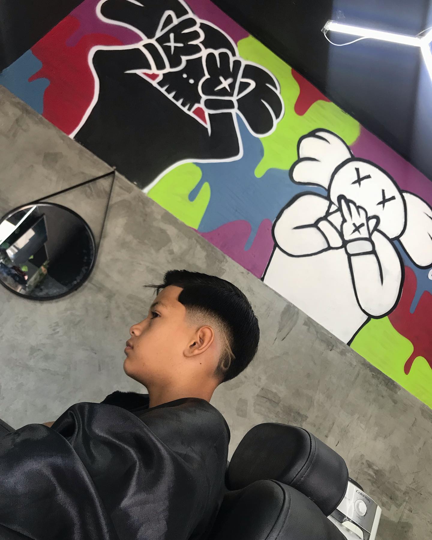 Corte finalizado — degradê